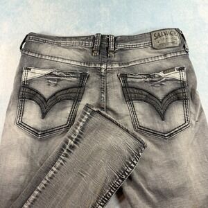 Salvage Men Jeans Slim Straight in Faded Gray